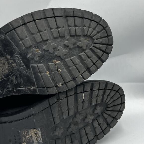 Rag & Bone Boots Womens 8 EU 38 Black Leather Ankle Vibram Cannon Zip Combat - Picture 10 of 14